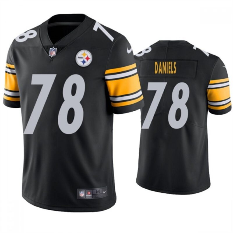 6861b455d10b6_1 Men's Pittsburgh Steelers #78 James Daniels Black Vapor Untouchable Limited Stitched Jersey