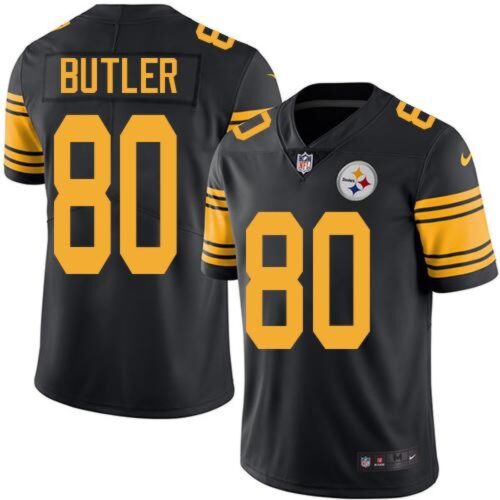 6861b4621cc30_1 Steelers #80 Jack Butler Black Men's Stitched NFL Limited Rush Jersey