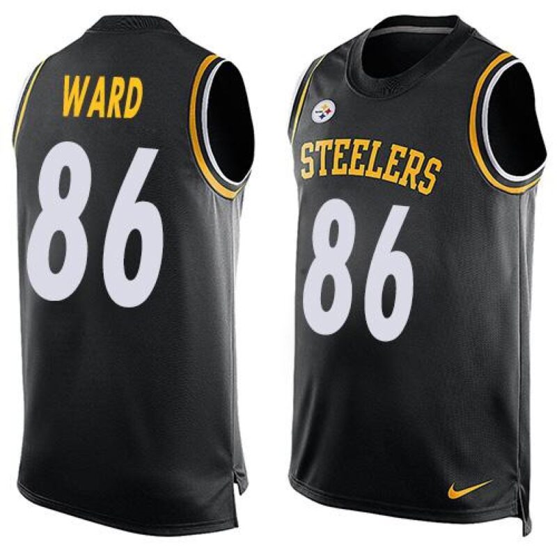 6861b47c7c4b9_1 Steelers #86 Hines Ward Black Team Color Men's Stitched NFL Limited Tank Top Jersey
