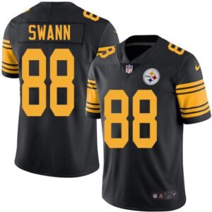6861b48b4473b_1 Steelers #88 Lynn Swann Black Men's Stitched NFL Limited Rush Jersey