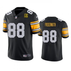6861b48e1c966_1 Men's Pittsburgh Steelers #88 Pat Freiermuth Black 2023 50th Anniversary Vapor Untouchable Limited Jersey