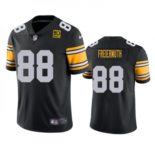 6861b48e1c966_1 Men's Pittsburgh Steelers #88 Pat Freiermuth Black 2023 50th Anniversary Vapor Untouchable Limited Jersey
