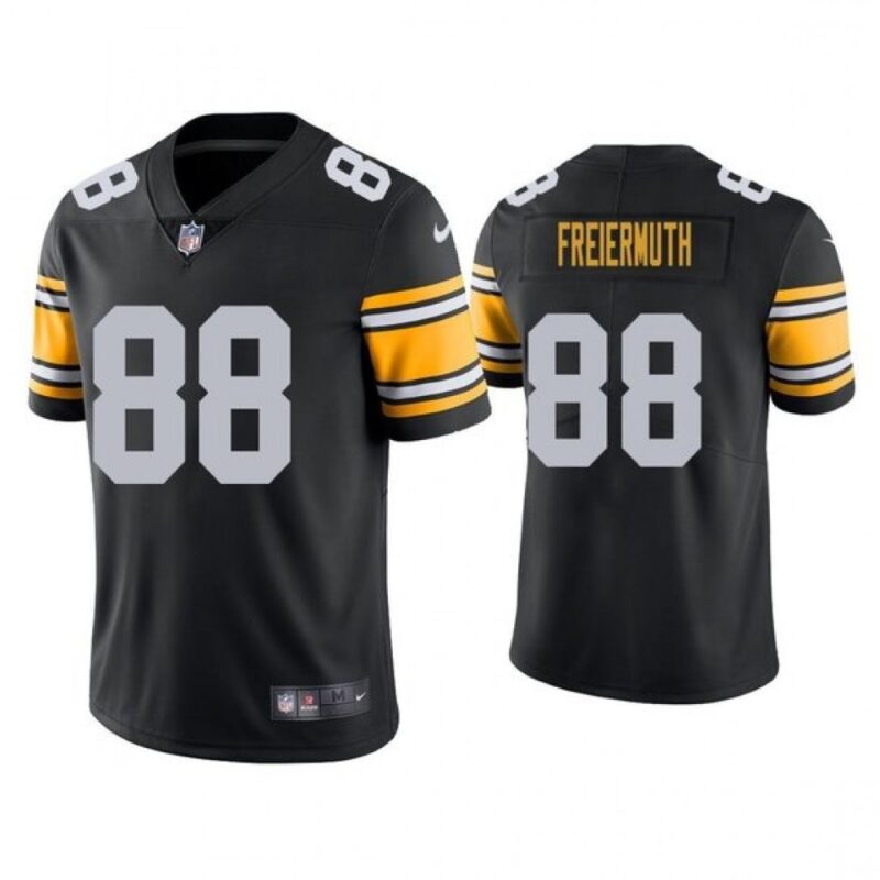 6861b490f28e8_1 Men's Pittsburgh Steelers #88 Pat Freiermuth Black Vapor Untouchable Limited Stitched Jersey