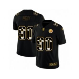 6861b4b07aeaa_1 Men's Pittsburgh Steelers #90 T. J. Watt Black Jesus Faith Edition Limited Stitched Jersey