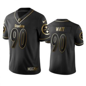6861b4b367914_1 Men's Pittsburgh Steelers #90 T. J. Watt Black 2019 Golden Edition Limited Stitched NFL Jersey