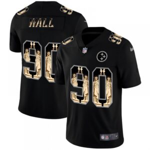 6861b4b6aaa08_1 Men's Pittsburgh Steelers #90 T. J. Watt 2019 Black Statue of Liberty Limited Stitched NFL Jersey