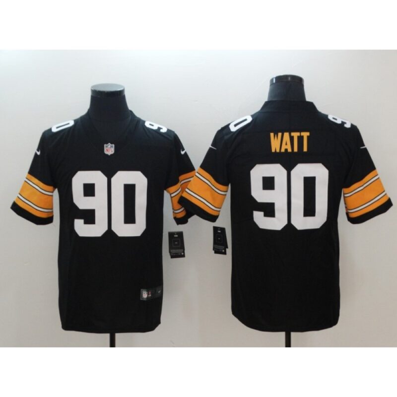 6861b4c5e96f5_1 Men's Pittsburgh Steelers #90 T. J. Watt Black Vapor Untouchable Limited Stitched NFL Jersey