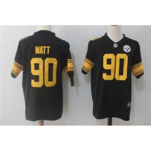 6861b4c8ebbbb_1 Men's Pittsburgh Steelers #90 T.J. Watt Black Limited Rush Stitched NFL Jersey