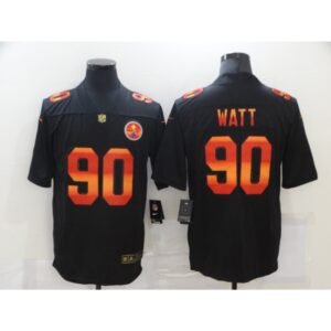 6861b4d1cc7ec_1 Men's Pittsburgh Steelers #90 T. J. Watt 2020 Black Fashion Stitched Limited Jersey