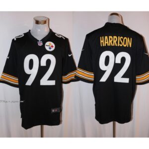 6861b4f21b9be_1 Men's Pittsburgh Steelers #92 James Harrison Black Stitched NFL Limited Jersey