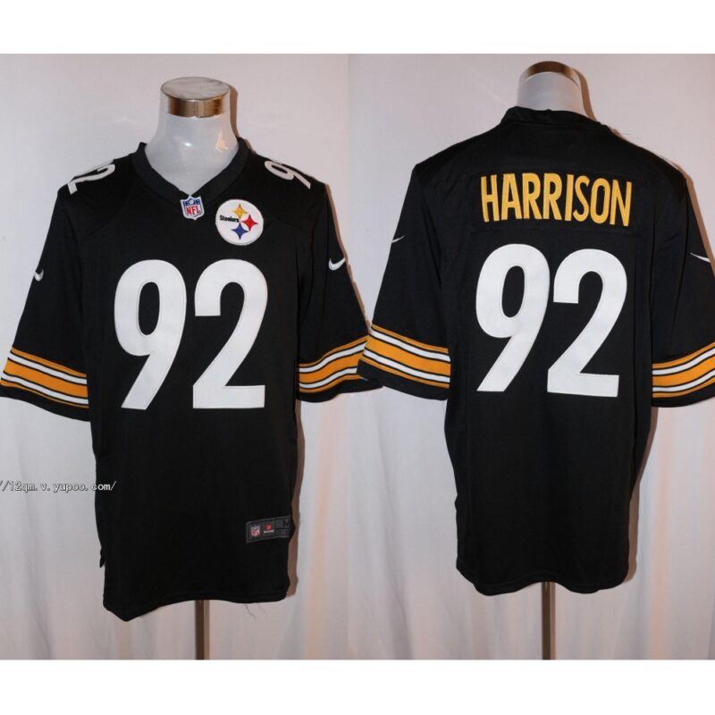 6861b4f21b9be_1 Men's Pittsburgh Steelers #92 James Harrison Black Stitched NFL Limited Jersey