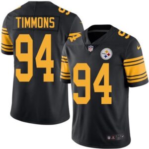 6861b50462bd8_1 Steelers #94 Lawrence Timmons Black Men's Stitched NFL Limited Rush Jersey