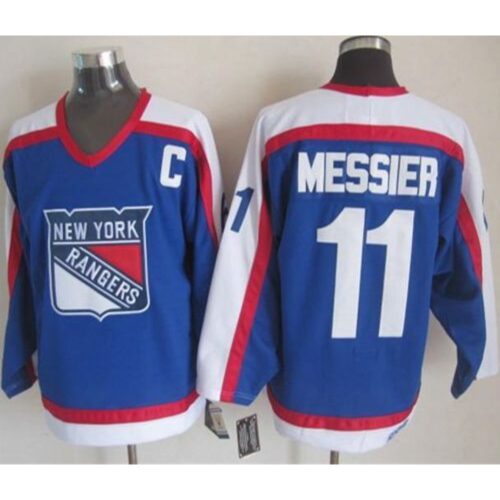 6861b50a9e169_1 Rangers #11 Mark Messier Blue/White CCM Throwback Stitched NHL Jersey