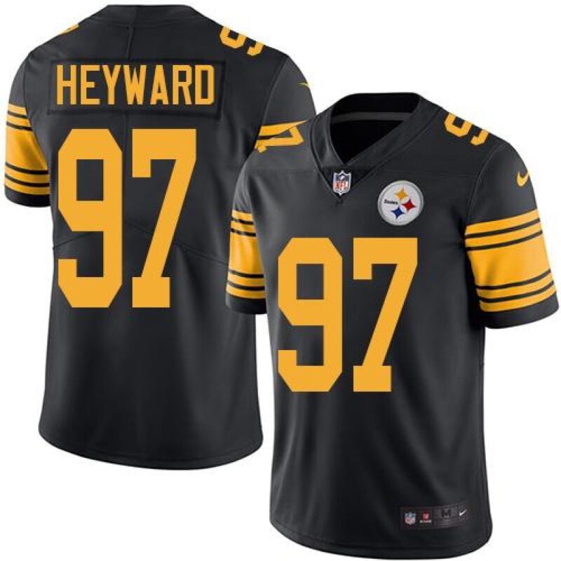 6861b519c76d2_1 Steelers #97 Cameron Heyward Black Men's Stitched NFL Limited Rush Jersey