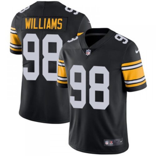 6861b522c3af4_1 Men's Pittsburgh Steelers #98 Vince Williams Black Vapor Untouchable Limited NFL Stitched Jersey