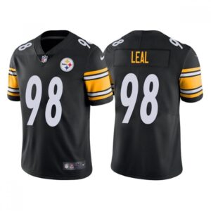 6861b525d84a4_1 Men's Pittsburgh Steelers #98 DeMarvin Leal Black Vapor Untouchable Limited Stitched Jersey