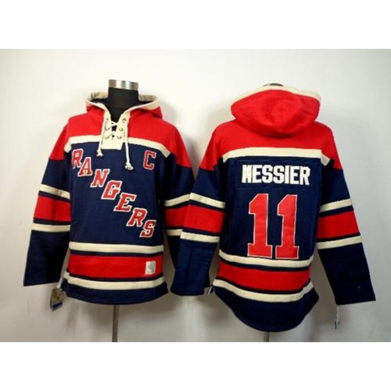 6861b52727a06_1 Rangers #11 Mark Messier Navy Blue Sawyer Hooded Sweatshirt Stitched NHL Jersey