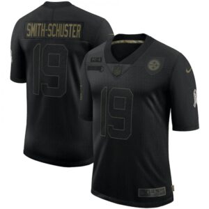 6861b53515ea5_1 Men's Pittsburgh Steelers #19 JuJu Smith-Schuster Black 2020 Salute To Service Limited Stitched Jersey