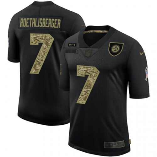 6861b5472aeae_1 Men's Pittsburgh Steelers #7 Ben Roethlisberger 2020 Black Camo Salute To Service Limited Stitched Jersey