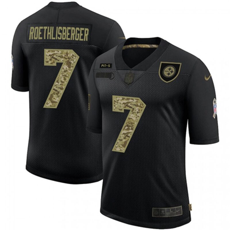 6861b5472aeae_1 Men's Pittsburgh Steelers #7 Ben Roethlisberger 2020 Black Camo Salute To Service Limited Stitched Jersey