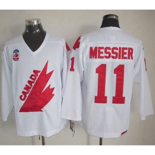 6861b54dc7c01_1 Olympic 1991 CA. #11 Mark Messier White CCM Throwback Stitched NHL Jersey