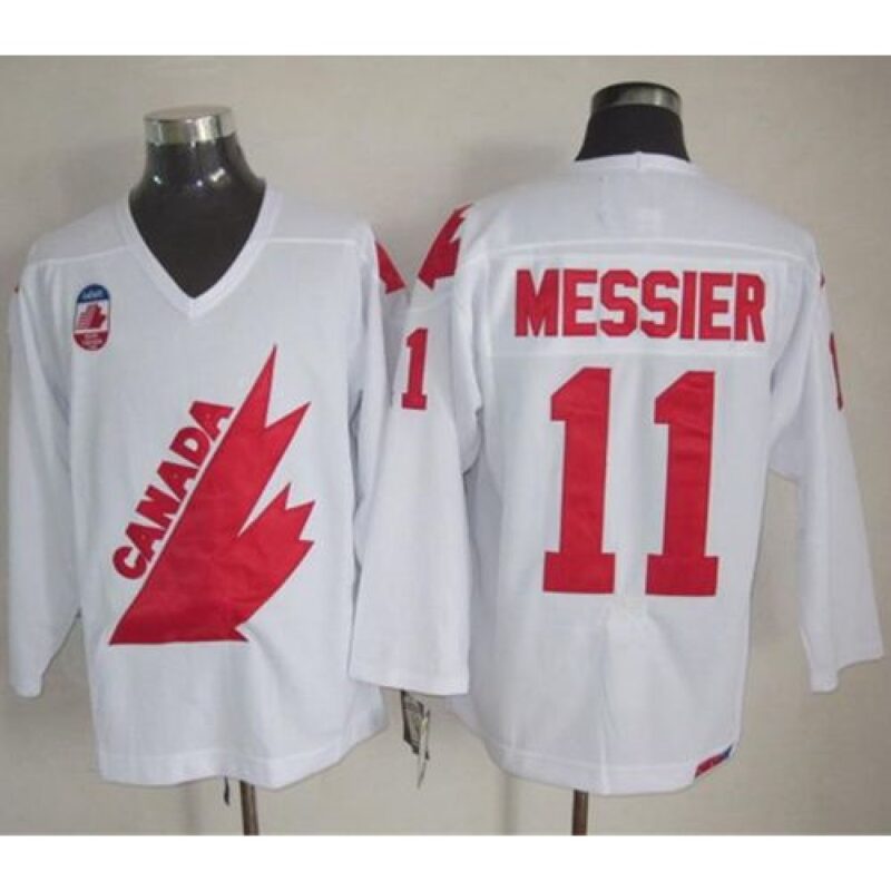 6861b54dc7c01_1 Olympic 1991 CA. #11 Mark Messier White CCM Throwback Stitched NHL Jersey