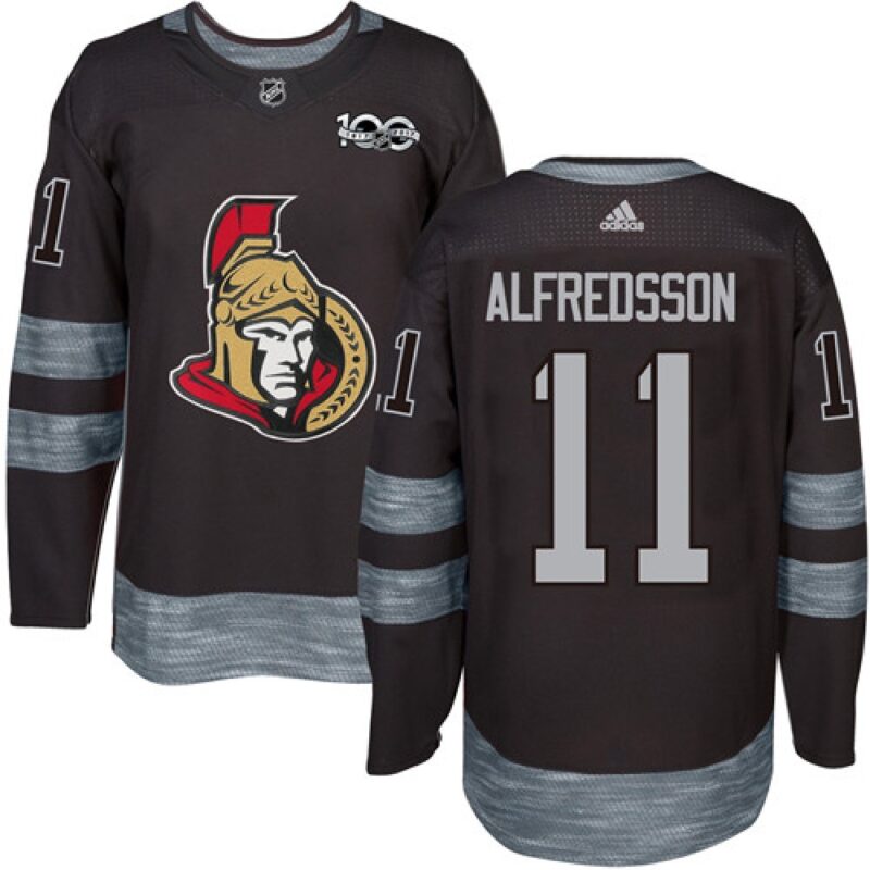 6861b554662b8_1 Senators #11 Daniel Alfredsson Black 1917-2017 100th Anniversary Stitched NHL Jersey