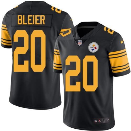 6861b559da743_1 Steelers #20 Rocky Bleier Black Men's Stitched NFL Limited Rush Jersey