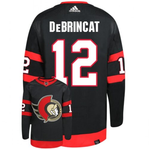 6861b55ab7f95_1 Men's Ottawa Senators #12 Alex DeBrincat 2021 Black Stitched Home Jersey