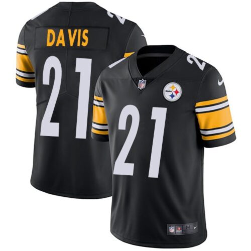 6861b55cd1504_1 Men's Pittsburgh Steelers #21 Sean Davis Black Vapor Untouchable Limited Stitched NFL Jersey