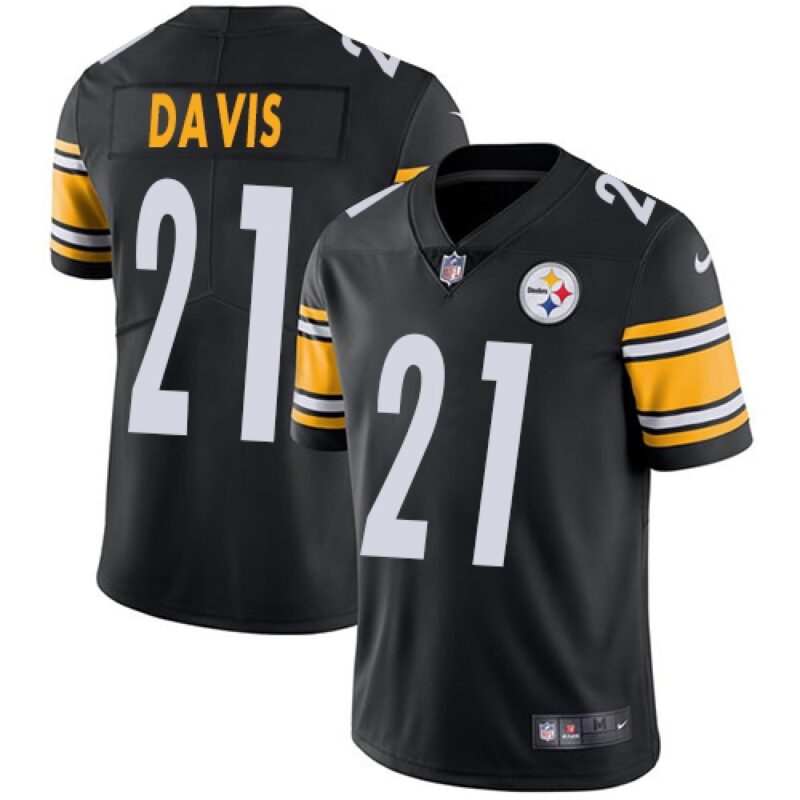 6861b55cd1504_1 Men's Pittsburgh Steelers #21 Sean Davis Black Vapor Untouchable Limited Stitched NFL Jersey