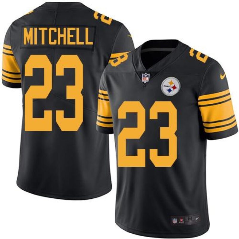6861b5811a736_1 Steelers #23 Mike Mitchell Black Men's Stitched NFL Limited Rush Jersey