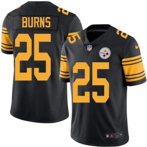 6861b59a441ab_1 Steelers #25 Artie Burns Black Men's Stitched NFL Limited Rush Jersey