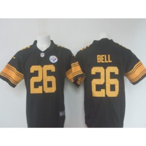6861b5a06d3fc_1 Men's Steelers #26 Le'Veon Bell Black Limited Rush Stitched NFL Jersey