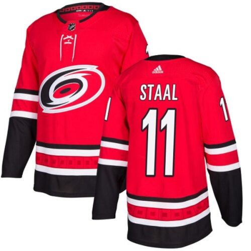 6861b5bf6bf4d_1 Men's Carolina Hurricanes #11 Jordan Staal Red Stitched NHL Jersey