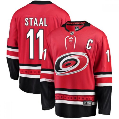 6861b5c5e9c5b_1 Men's Carolina Hurricanes #11 Jordan Staal Red Stitched NHL Jersey