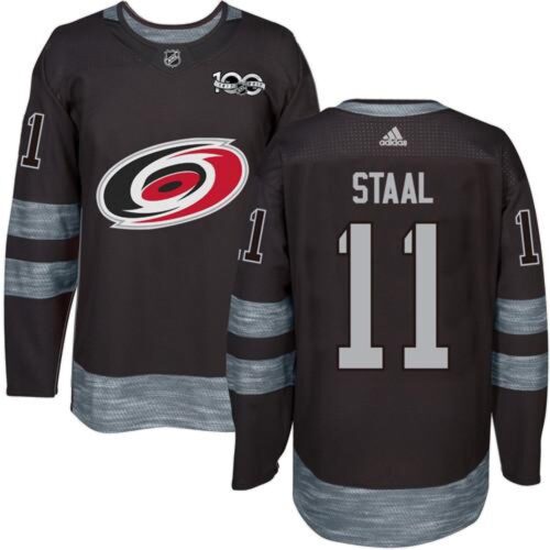 6861b5c94bfd4_1 Hurricanes #11 Jordan Staal Black 1917-2017 100th Anniversary Stitched NHL Jersey