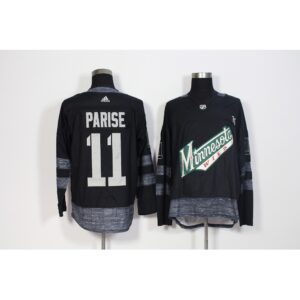 6861b5cc8f0fa_1 Men's Minnesota Wild #11 Zach Parise Black 1917-2017 100th Anniversary Stitched NHL Jersey