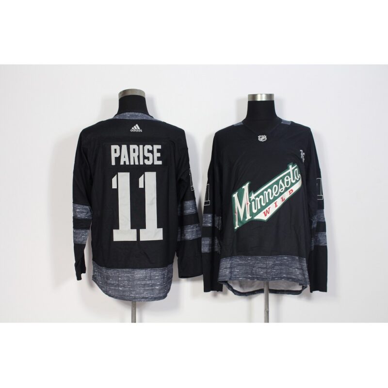 6861b5cc8f0fa_1 Men's Minnesota Wild #11 Zach Parise Black 1917-2017 100th Anniversary Stitched NHL Jersey