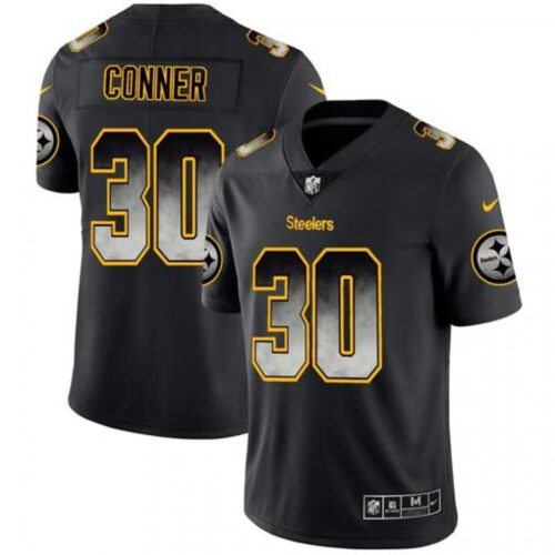6861b5cec7a88_1 Men's Pittsburgh Steelers #30 James Conner Black 2019 Smoke Fashion Limited Stitched NFL Jersey