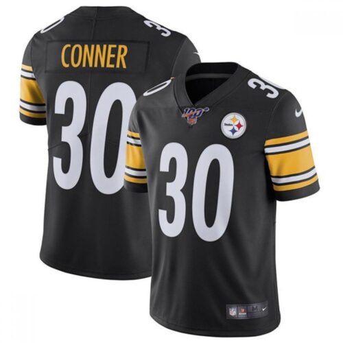 6861b5d1b6da2_1 Men's Pittsburgh Steelers #30 James Conner Black 2019 100th Season Vapor Untouchable Limited Stitched NFL Jersey