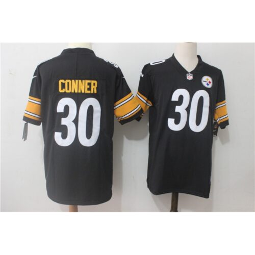6861b5e3c36fa_1 Men's Pittsburgh Steelers #30 James Conner Black Team Color Stitched NFL Vapor Untouchable Limited Jersey