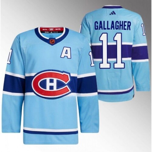 6861b5f95afce_1 Men's Montreal Canadiens #11 Brendan Gallagher Blue 2022-23 Reverse Retro Stitched Jersey