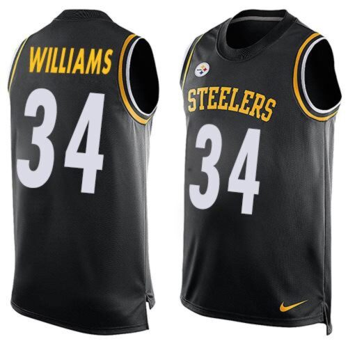 6861b5ff41bbe_1 Steelers #34 DeAngelo Williams Black Team Color Men's Stitched NFL Limited Tank Top Jersey