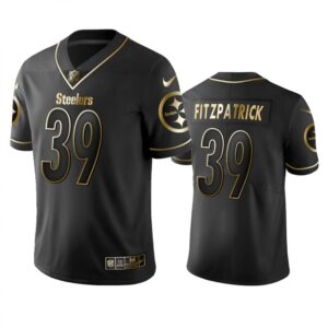 6861b6123bf42_1 Men's Pittsburgh Steelers #39 Minkah Fitzpatrick Black 2019 Golden Edition Limited Stitched NFL Jersey
