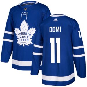 6861b62393868_1 Men's Toronto Maple Leafs #11 Max Domi Blue Stitched Jersey