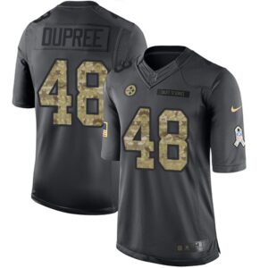 6861b63a78ae5_1 Steelers #48 Bud Dupree Black Men's Stitched NFL Limited 2016 Salute to Service Jersey