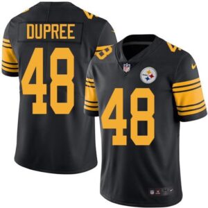 6861b63da6485_1 Steelers #48 Bud Dupree Black Men's Stitched NFL Limited Rush Jersey