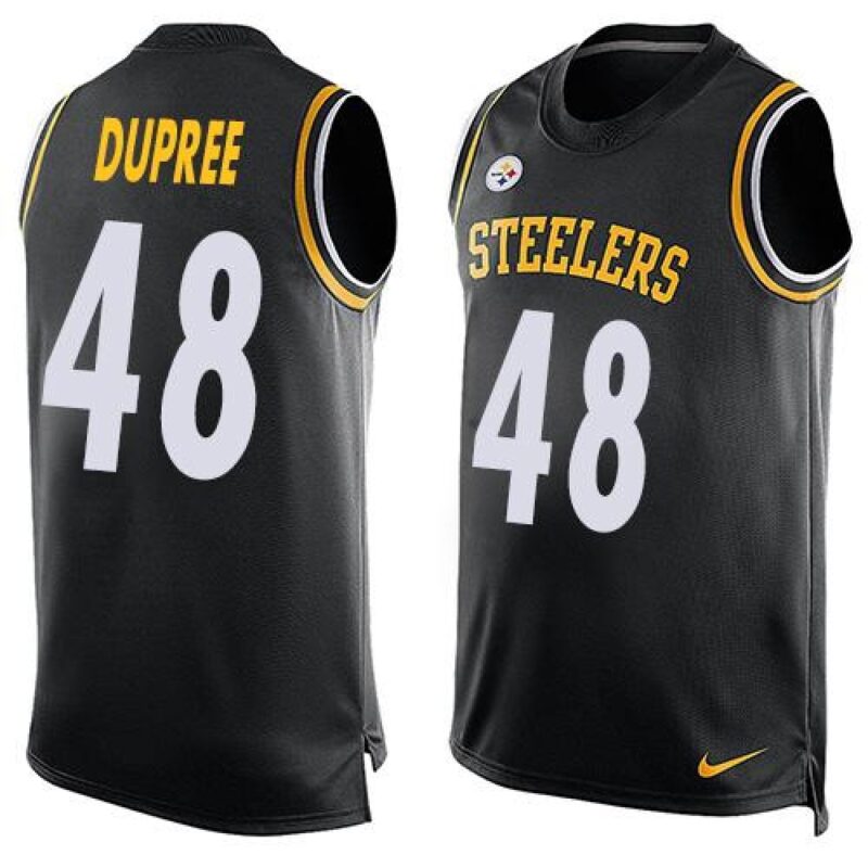 6861b640bd155_1 Steelers #48 Bud Dupree Black Team Color Men's Stitched NFL Limited Tank Top Jersey