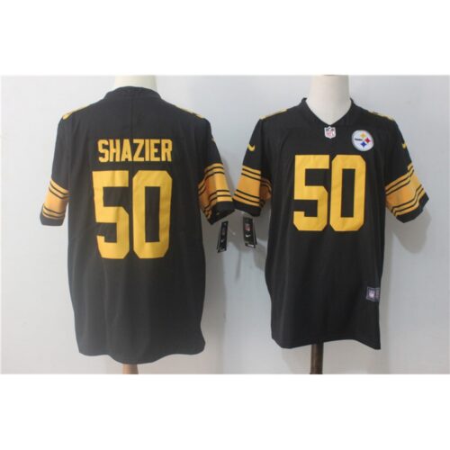 6861b643b7c3f_1 Men's Pittsburgh Steelers #50 Ryan Shazier Black Limited Rush Stitched NFL Jersey